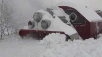 Biggest Snowfall vs Train Snowblower