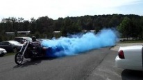 Chopper V8 Massive Blue Smoke Burn Out