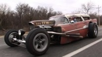 INSANE 57 Chevy Wagon RAT ROD!