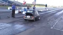 Honda S2000 Powered Tiny Monster Fiat 500 Crosses 1/4 Mile at 10 Seconds