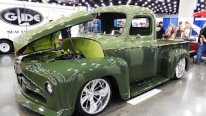 Breathtaking Pickup Street Truck with Beautifully Done Green Paint Job