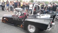 Fire Throwing Three-Wheel Drive Chevy with 3000HP Nitro Hemi is Worth to See!