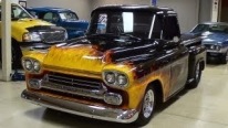 Big Block Powered 1958 Chevrolet Apache Hot Rod Pickup with Slick Paintjob