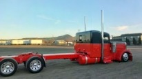 Lowered and Professionally Painted Peterbilt Truck is a Masterpiece!