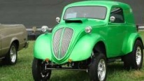 1948 Pro Street Fiat Gasser Looks Fabulous in Eye-Catching Shade of Green