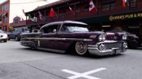 Ingeniously Slammed 1958 Chevy Impala Drives Like It Floats on the Street
