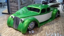 Beauty in Green: Twin Turbo Cummins Diesel Powered 1936 Chevy Custom Wide Dually Truck Appear for the First Time at SEMA Show