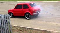 V8 Chevy Powered Tiny Little Fiat 126 Maluch Races Fiercely Against Charismatic Classic