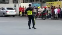 Traffic Cop Doing His Job Like A Boss