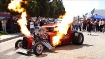 1931 Chevy Hot Rod Wild Thang - Flames and Engine Sound