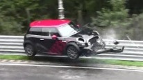 Heavy Mini Cooper Crash Unfall Nordschleife Nürburgring