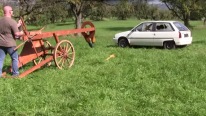 Playing with Incredible Car-Sized Giant Slingshot Cannon