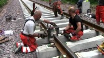 Amazing Thermite Railroad Welding Job in Sweden