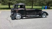 Mid Engine Powered Faux Patina 1938 Ford Coe is Customized to Perfection