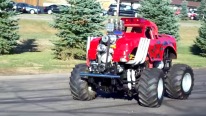 Uniquely Awesome 4x4 600HP Midget Truck Does Insane Burnouts and Donuts
