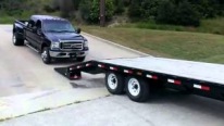 Take Notes People! This Is How Exactly Not to Load a Brand New Ford Truck on a Trailer