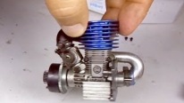 1/16 Scale Miniature Nitro Engine Starts for the First Time After Sitting for Six Years