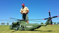 Super Realistic R/C Model of Sikorsky's CH-53 Heavy Lift Helicopter Flies Perfectly