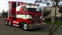 Fantastic Looking Cabover COE Peterbilt Is Rolling Down the Streets