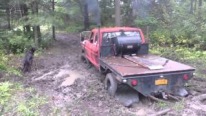 Battle of Machinery Against Nature: 453t Detroit Diesel Powered 1978 Ford F250 Vs Mudhole