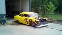 Blown 540ci Powered 1955 Chevrolet Does the Craziest Burnouts Ever!!!