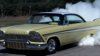 Bad To The Bone Burnout With a 57 Plymouth Christine