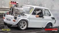 Blown Injected Supercharged Fiat Type 126p Does Some Insane Burnouts in Australia