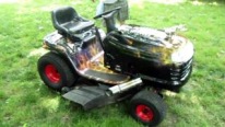 Update to Go Better: Builder Installs Exhaust to His Hot Rod Lawn Tractor!