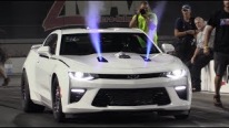 Extremely Fast Camaro with Dual Power Adders Is a Beast!