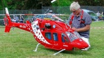 Gigantic Bell-429 Turbine Model Helicopter's Flight Demonstration!