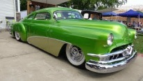 Snake Skin Green Chopped and Bagged 1951 Pontiac is the Definition of Beautiful!