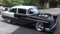 1955 Chevrolet Pro Street Shines in Black and Silver!