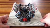 V6 Engine Made up of LEGO Parts